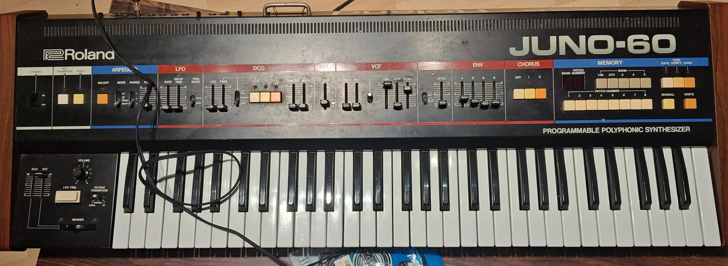 Roland Juno 60 Synthesizer Keyboard